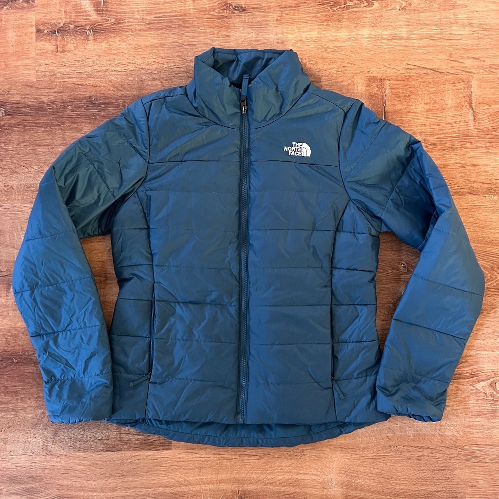 North Face Puffer Jacket in Dark Teal Size Medium